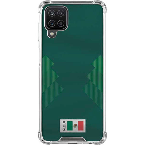 Mexico Soccer Flag Galaxy A12 Clear Case
